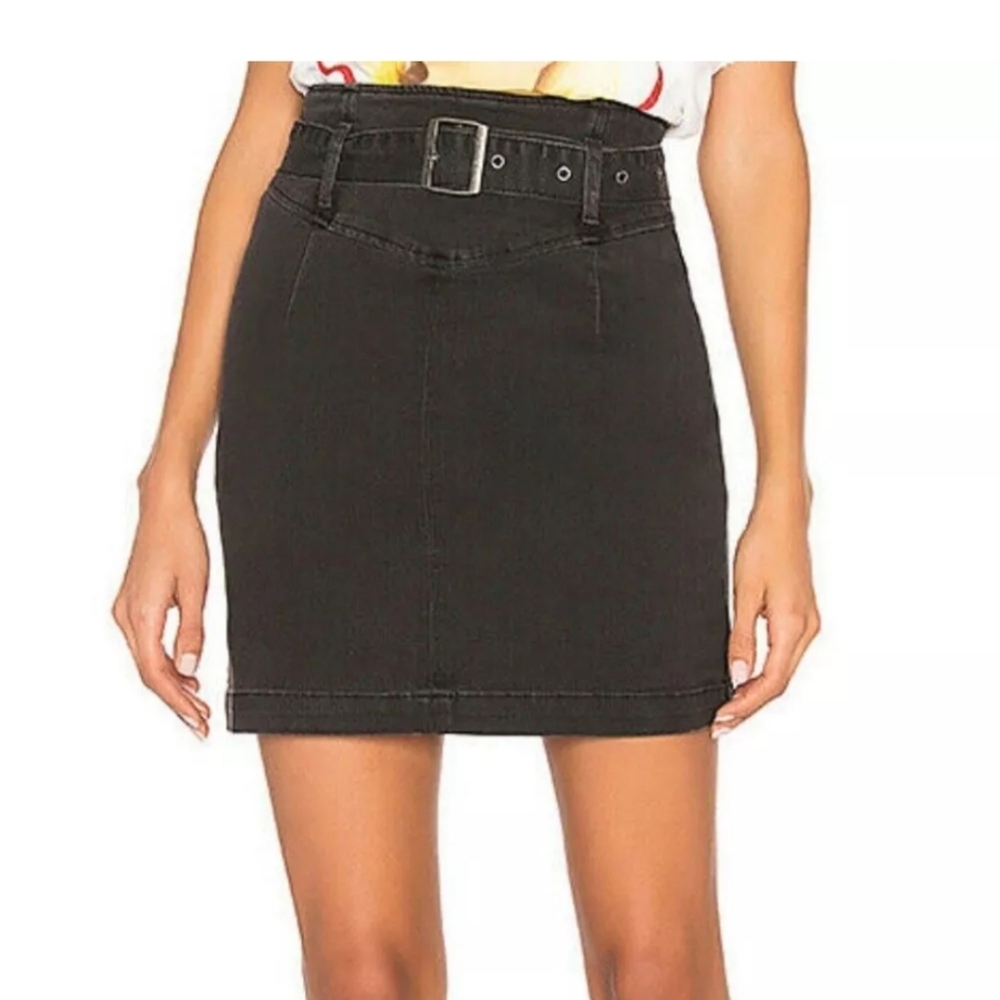 Free people denim skirt 90s look